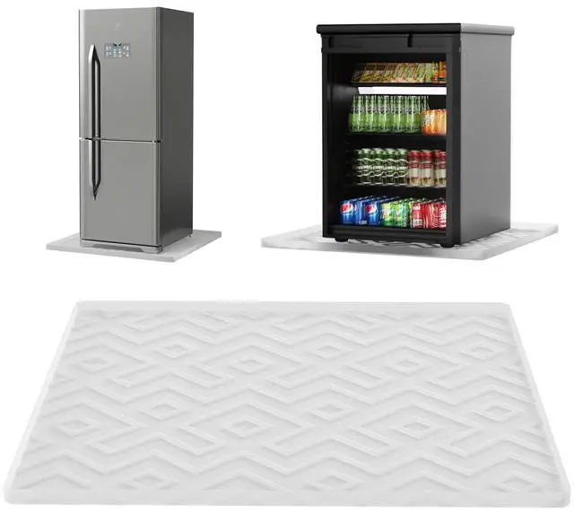 Main image of Mini Fridge Silicone Mat - 23.6"x23.6"x0.47" Non-Slip, Spill-Proof, Drip Prevention | Ideal for Refrigerators, Washing Machines, Dryers, Wine Coolers, and Dishwashers
