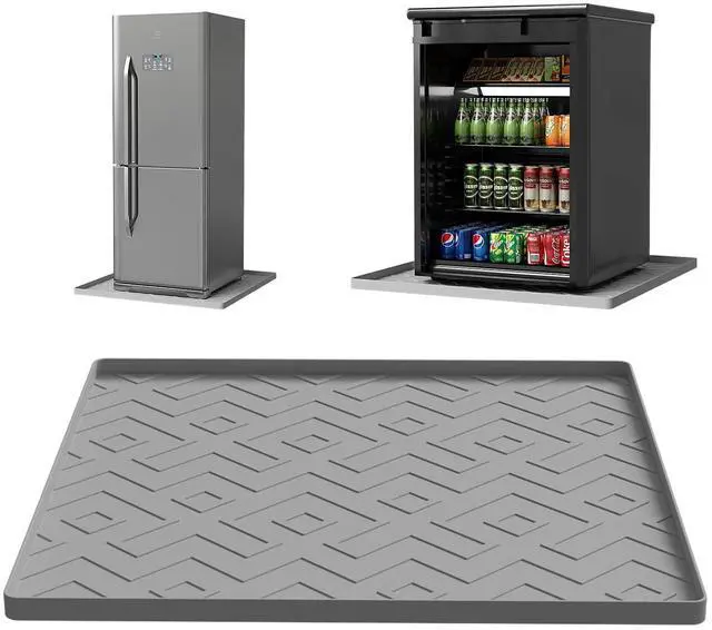 Main image of Mini Fridge Silicone Mat 23.6"x23.6"x0.47" - Non-Slip, Spill-Proof, Drip Prevention | Ideal for Refrigerators, Washing Machines, Dryers, Wine Coolers, and Dishwashers