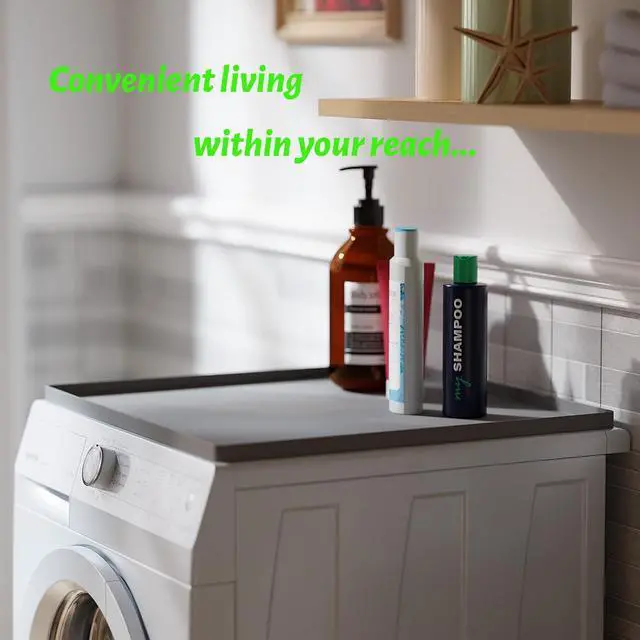 Alt view image 6 of 6 - Mini Fridge Silicone Mat 23.6"x23.6"x0.47" - Non-Slip, Spill-Proof, Drip Prevention | Ideal for Refrigerators, Washing Machines, Dryers, Wine Coolers, and Dishwashers