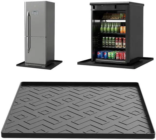 Main image of Mini Fridge Silicone Mat 19.7"x19.7"x0.47" - Non-Slip, Spill-Proof, Drip Prevention | Ideal for Refrigerators, Washing Machines, Dryers, Wine Coolers, and Dishwashers