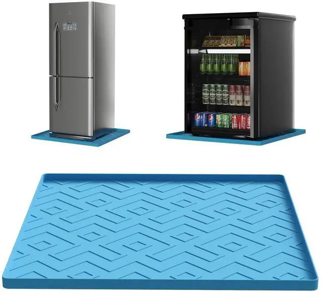 Main image of Silicone Mini Fridge Mat 19.7"x19.7" Non-Slip, Waterproof Drip Tray for Refrigerators, Washing Machines, Dryers, Dishwashers & Wine Coolers