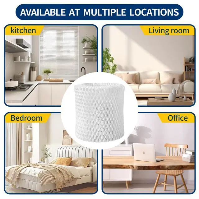 Alt view image 6 of 6 - Humidifier Replacement Filter Compatible with Canopy Bedside and Nursery Humidifier,Made with Wood Pulp, Paper Filter, 4-Pack