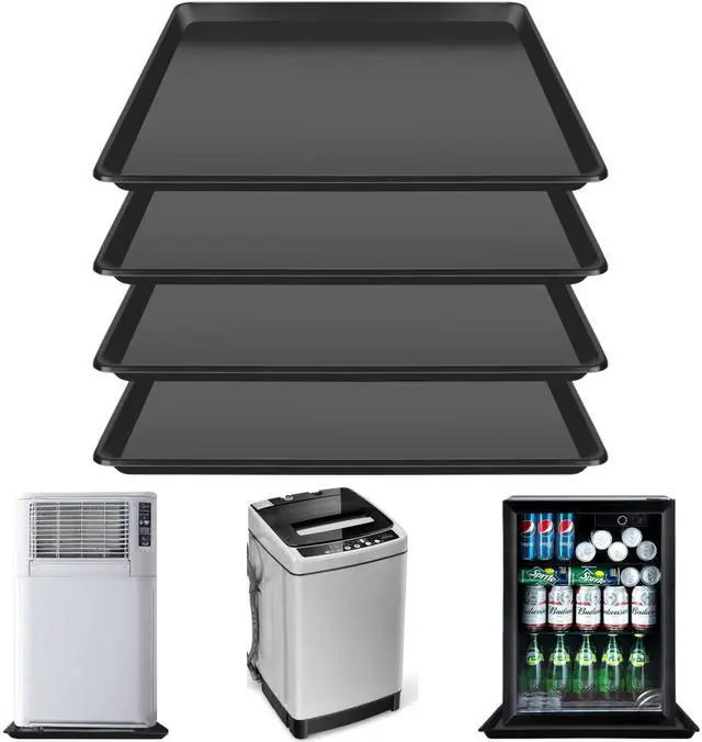 Main image of 22'' x 21''Mini Fridge Drip Pan, Large Drip Tray, Portable AC Drip Pan, Under Washer Pan, Dishwasher Pan, Oil Drain Pans for Changing Oil (4 PCS)