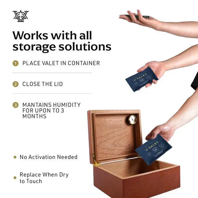 Alt view image 6 of 7 - 69% Two-Way Humidity Packs 4-Pack (60g) for Plastic Containers | 69% Humidity Control Packs for Plastic and Airtight Containers, 60g Each, Made in USA