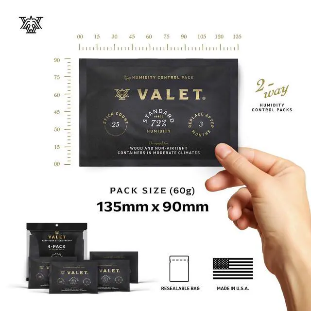Alt view image 2 of 7 - 72% Two-Way Humidity Packs 4-Pack (60g) for Wood and Airtight Storage | 72% Humidity Control Packs for Wood and Airtight Storage, 60g Each, Made in USA