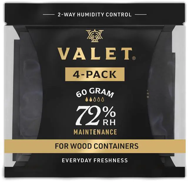 Main image of 72% Two-Way Humidity Packs 4-Pack (60g) for Wood and Airtight Storage | 72% Humidity Control Packs for Wood and Airtight Storage, 60g Each, Made in USA