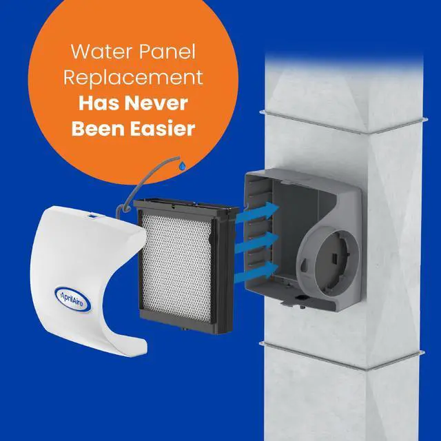 Alt view image 4 of 7 - H510EZ1 Humidifier Filter/Water Panel Assembly Replacement Kit for Whole-House Humidifier Models: 500, 500A, and 500M