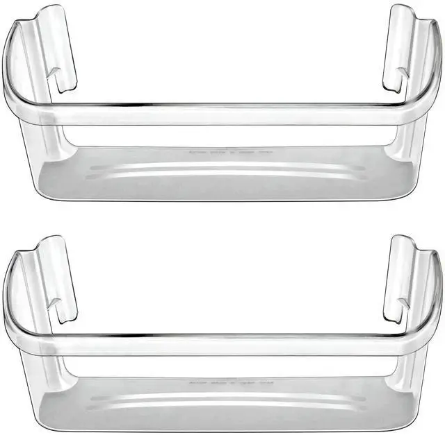 Main image of 240323002 Refrigerator Door Bin Shelf Compatible with Frigidaire & Kenmore | Bottom 2 Shelves on Refrigerator Side, Single Unit, Clear, Replaces PS429725, AH429725, AP2115742