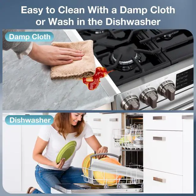 Alt view image 6 of 7 - 16.5"-33" Stove Gap Covers Stainless Steel 2PCS, Stove Gap Filler, White | Oven Side Gap Filler, Kitchen Range Trim Kit, Stove Gap Guard Between Stove and Counter, Heat Resistant & Effectively Protect
