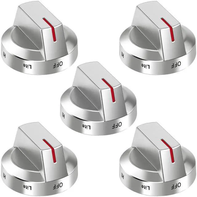 Main image of DG94-03500A/Z Fit for Samsung Gas Stove Knob Replacement (5PCK) | DG94-03500U Gas Stove Knobs-Models NX60T8111SS NX60T8311SS NX60T8711SS for Samsung Oven Stove knobs