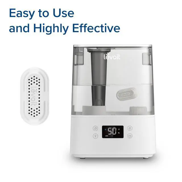 Alt view image 6 of 6 - 3-Pack Humidifier Demineralization Cartridge, Compatible with All Top Fill Humidifiers, Calcium and Magnesium Ion Softening, Ultrasonic Welding Design, APP Reminder, White