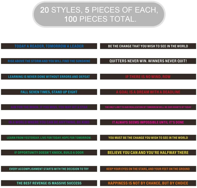 Alt view image 5 of 7 - 100 Pcs Motivational Silicone Wristbands Inspirational Bracelets 20 Styles For Fitness Sports & Team Building, Perfect Encouragement Gifts For Men Women And Students