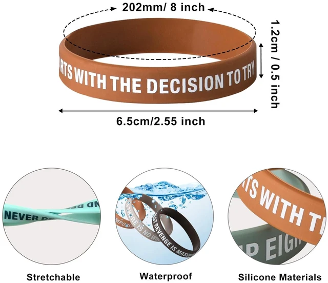 Alt view image 4 of 7 - 100 Pcs Motivational Silicone Wristbands Inspirational Bracelets 20 Styles For Fitness Sports & Team Building, Perfect Encouragement Gifts For Men Women And Students