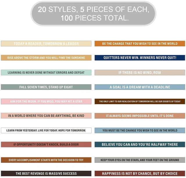 Alt view image 5 of 7 - 100 Pcs Motivational Silicone Wristbands Inspirational Bracelets 20 Styles For Fitness Sports & Team Building, Perfect Encouragement Gifts For Men Women And Students