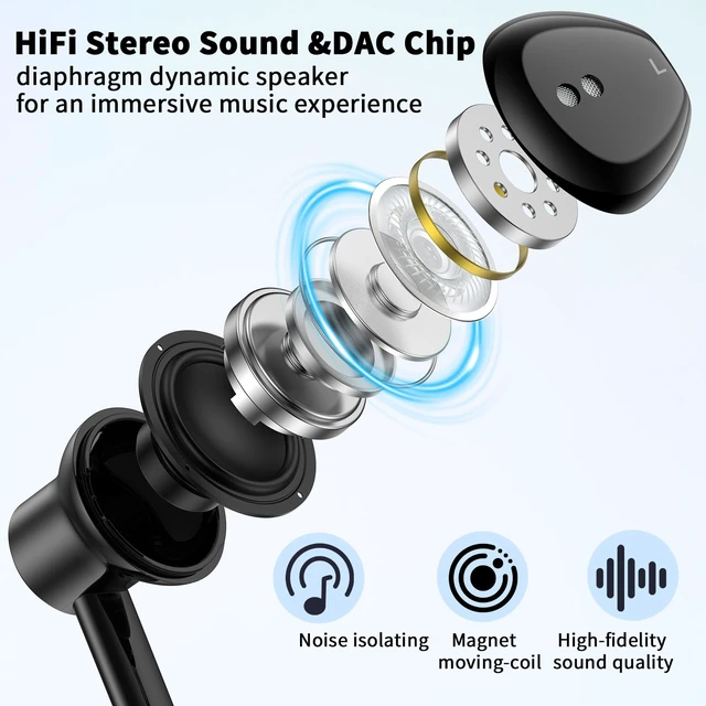 Alt view image 3 of 7 - USB C Earbuds Wired Headphone for iPhone 18 Pro Max 17 16 17e,Black for Samsung S26 S25 Ultra S24 A17 A57 Type C Earphone,Stereo Corded Earbuds C Plug with Microphone for Apple/iPad Pro 10 11th