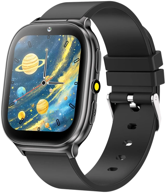 Main image of Kids Smart Watch for Girls Boys Age 5-12, 10 Alarms and Vibration Reminder, App Location Check, 20 Puzzle Games HD Touch Screen Watch with Camera, Music Player, Pedometer, Flashlight, Gift (Black)