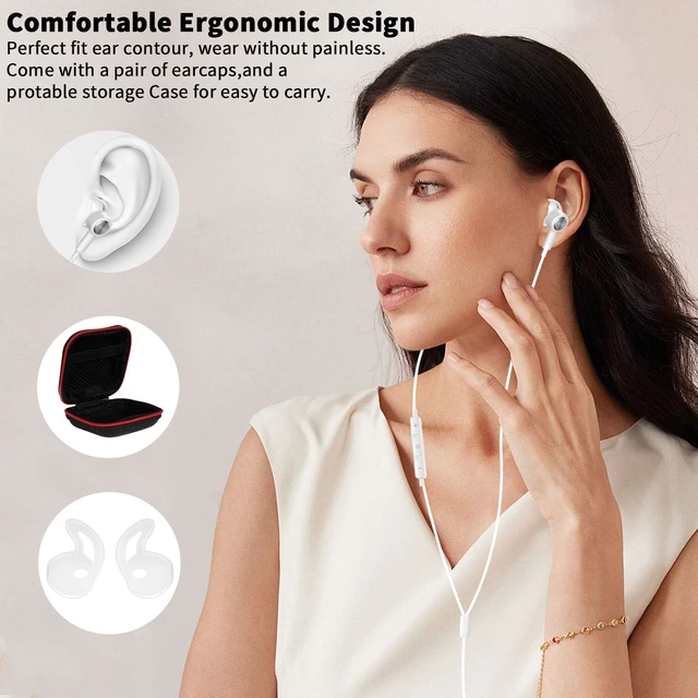 Alt view image 5 of 7 - USB C Earbuds Wired Headphone for iPhone 18 Pro Max 17 16 17e,White for Samsung S26 S25 Ultra S24 A17 A57 Type C Earphone,Stereo Corded Earbuds C Plug with Microphone for Apple/iPad Pro 10 11th