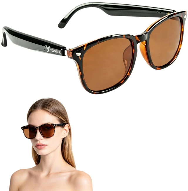 Main image of Bluetooth Audio Sunglasses for Women, Open-Ear Audio with Speakers Bluetooth 5.3,Ultra-Clear Sound,Hands-Free Calls,UV400 Polarized Lenses,Stylish Sunglasses
