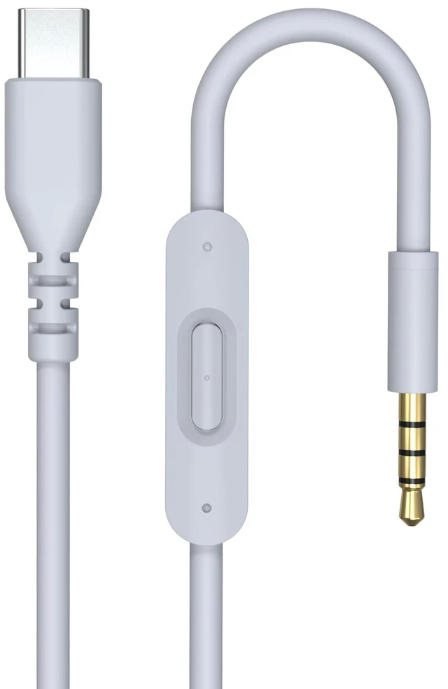 Main image of USB C Solo 4 Audio Cable, Solo 3 Replacement Audio Aux Cord with Inline Mic Control Compatible with Beats Studio Solo Pro Detox Mixr Executive Pill Headphones to iPhone 17/16 USB-C Devices (Grey)