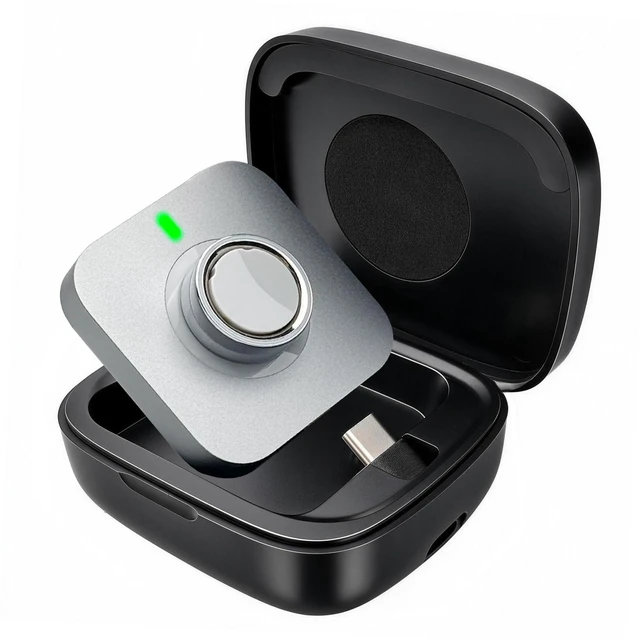 Main image of Wireless Charging Case for Oura Ring Gen 5 & gen 4 & gen 3 Charger 1000mAh, Portable Travel Charging Station, Fits All-Sized Ring Gen 5 Gen 4 Gen 3, Official Charger NOT Included