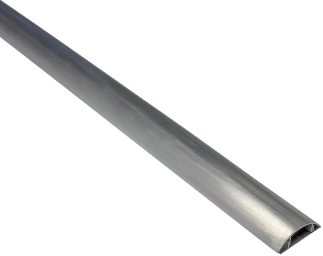 Main image of Metal Cable Shield Cord Cover Outdoor Aluminum Raceway 58 Inch - 0.43" W x 0.22" H Single Channel - CSX-MET-1 (2 Pack)