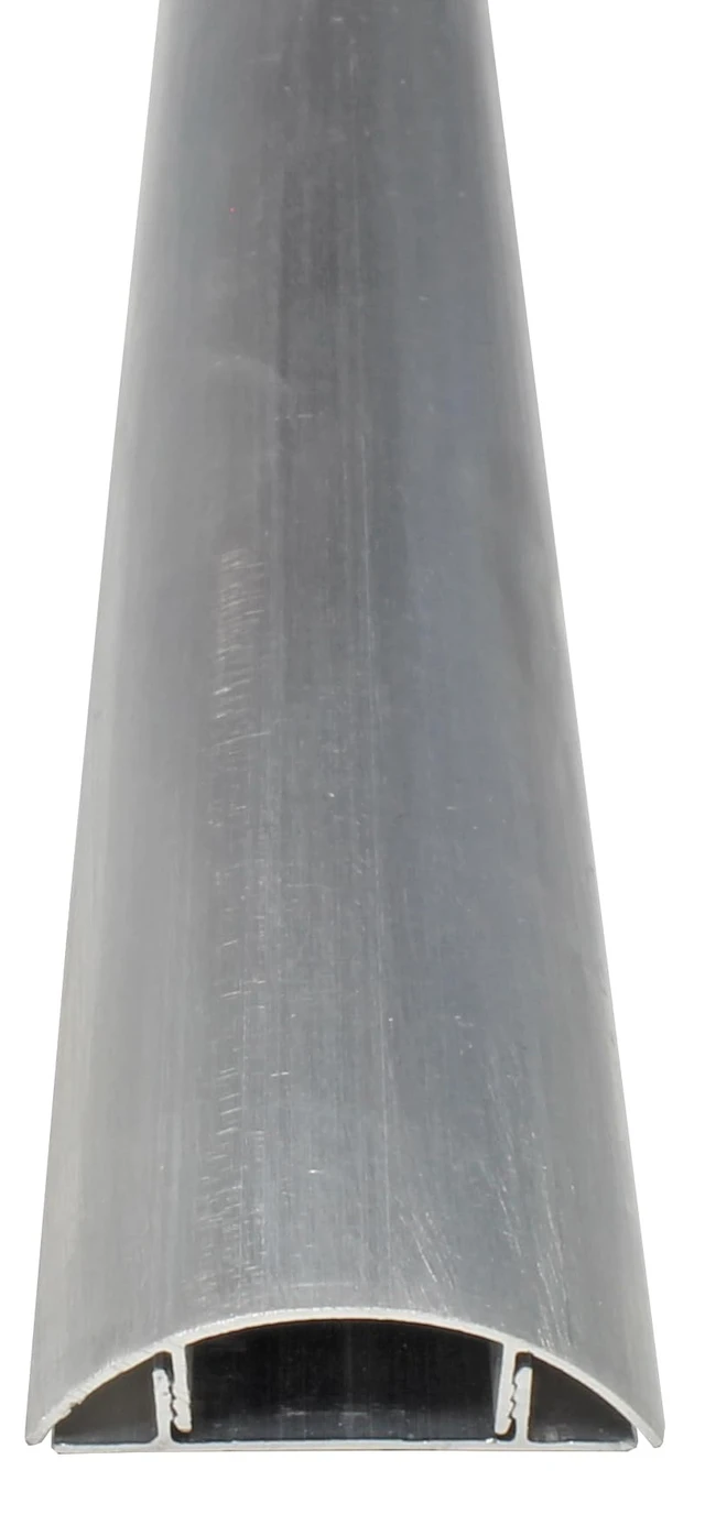 Alt view image 2 of 5 - Metal Cable Shield Cord Cover Outdoor Aluminum Raceway 58 Inch - 0.43" W x 0.22" H Single Channel - CSX-MET-1 (2 Pack)