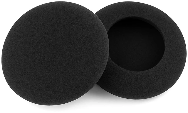 Alt view image 2 of 3 - Replacement Foam Earpads for On-Ear Headphones 45mm - 1.8" inch Diameter Sponge Cushions Disposable Covers for Most Standard Size Office Telephone Headsets, Call Center, Office, Classroom, 50 Pack