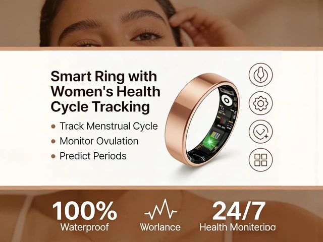 Alt view image 5 of 6 - Smart Ring for Women & Men, Stress & Sleep Monitor, Female Health Period Tracker, No Subscription Fee, Comfortable Design for Women & Men (Gold 10)