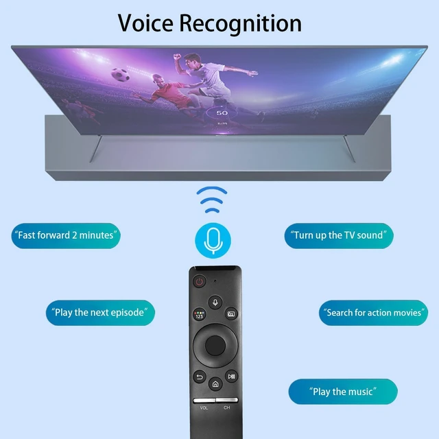 Alt view image 2 of 6 - BN59-01298H RMCSPN1AP1 BN59-01298G Voice Remote Control Compatible with Samsung Q6FN QLED Smart 4K UHD TV Q6 Q7 Q8 Series QN55Q6FNAFXZA QN49Q6FNAFXZA Replacement Controller with Batteries