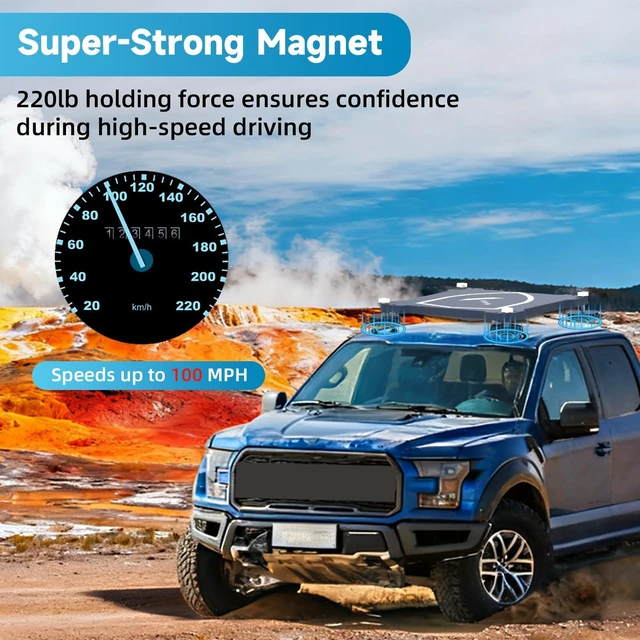 Alt view image 2 of 7 - Starlink Mini Magnetic Mount with Protective Cover 220lb Strong Grip Two usage methods - hard shell and magnetic base, No Drill Quick Install for RVs, Trucks, Boats,Vans, Camping/ Road Trips