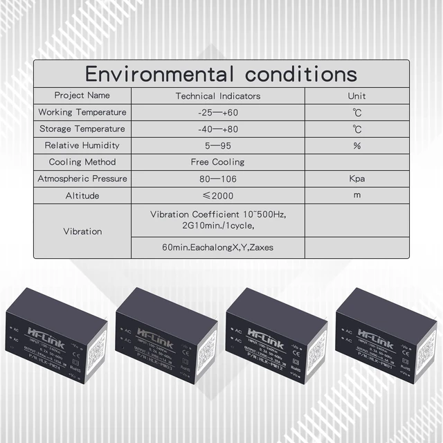 Alt view image 5 of 7 - Mini Step-Down Power Supply Module, Intelligent Home Switching Power Module AC-DC Isolated Power Module 220v to 3.3v, HLK-PM03 DC Power Module AC DC Converter 220V to 3.3V3PCS