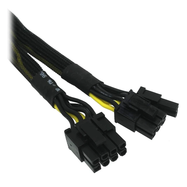 Alt view image 3 of 6 - GPU Power Cable for Dell PowerEdge R720 720XD R730, CPU 8 Pin Male to Dual 8 Pin(6+2) Male PCIe Power Adapter for NVIDIA Tesla GPU J30DG 15-inch(38cm)