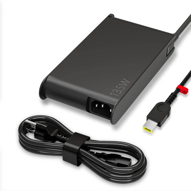 Main image of Newest Slim 20V 6.75A 135W AC Adapter Compatible with Thinkpad X1 P1 P15v T15p ThinkPad T440P T470p T540p Ideapad 3 700 L340 Legion Y50 Y520 Y530 Y7000P ADL135NDC3A ADL135NDC2A 135W Charger