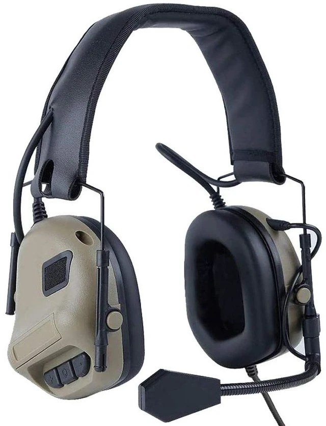 Main image of Tactical Headset Wargame Hunting Headphone for Military Walkie Talkie Without Noise Cancellation Function