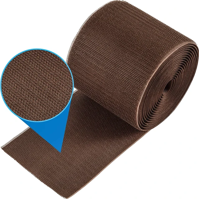Alt view image 5 of 7 - 2 Pack 10 ft x 3 Inch Cable Floor Strip Cable Cover Cords Carpet Protector Management Hook and Loop Tape for Wires on Floor Cords and Prevent a Trip Hazard (Brown)
