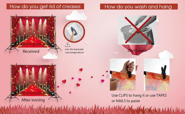 Alt view image 7 of 7 - Red Carpet Backdrop Movie Night Film Stars Glitter Party Red Curtain Decor Photo Background VIP Fashion Show Prom Graduation Wedding Birthday Party Supplies Photo Props (10x8FT)