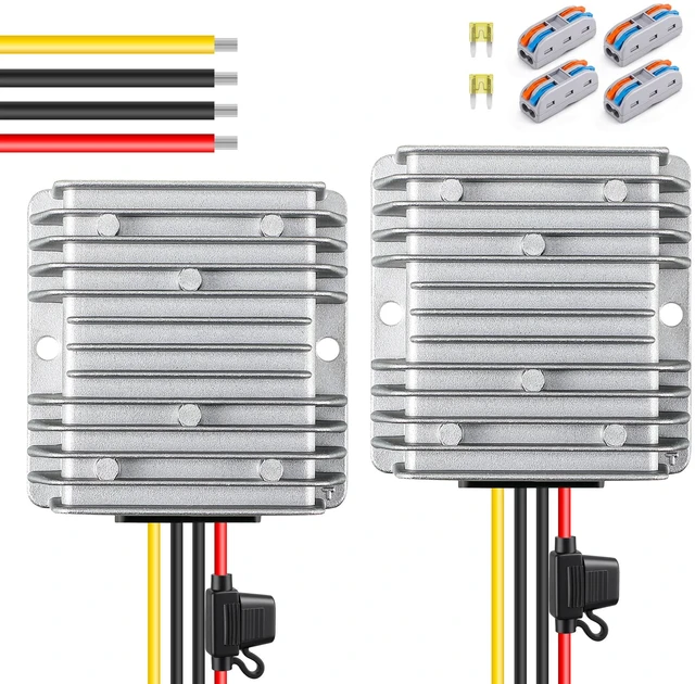 Main image of 20A 240W Golf Cart 36V 48V to 12V Converter Voltage Reducer, 2 Pack DC to DC Buck Converter, 12 Volt Voltage Regulator for Golf Cart RV Audio LED Strip Light, Universal Power Stabilizer