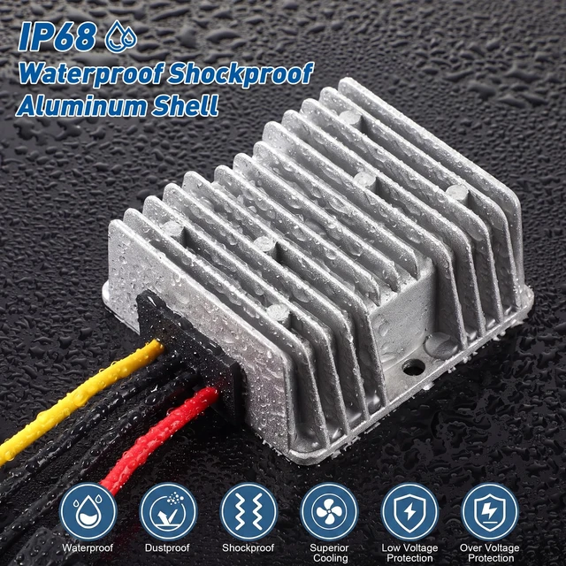 Alt view image 5 of 7 - 20A 240W Golf Cart 36V 48V to 12V Converter Voltage Reducer, 2 Pack DC to DC Buck Converter, 12 Volt Voltage Regulator for Golf Cart RV Audio LED Strip Light, Universal Power Stabilizer