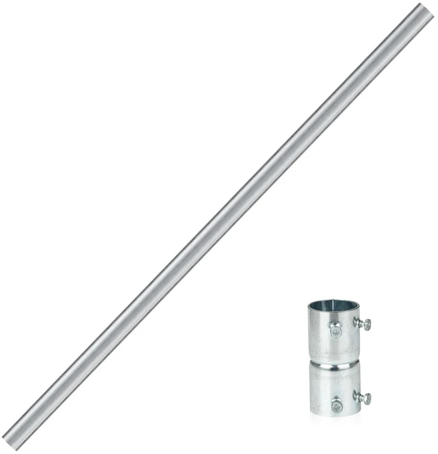 Main image of Antenna Mast 3ft Extension Pole, 1.25" x3Ft Heavy Duty Galvanized Steel with 1 Coupler