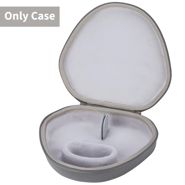 Alt view image 3 of 7 - Storage Case Compatible with Apple AirPods Max Over-Ear Headphones Lightweight Carry, Secure Storage, Convenient Zipper, Soft Interior,Earthy Brown Case
