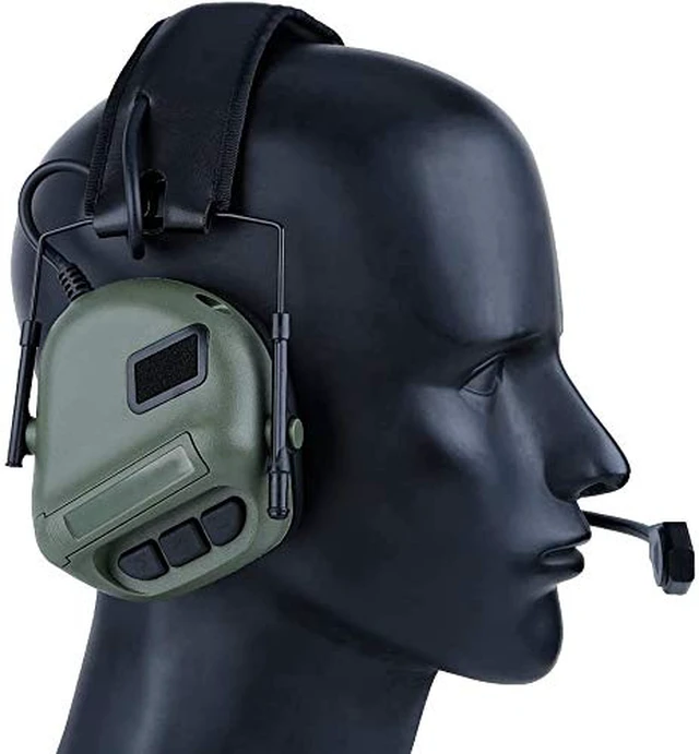 Alt view image 2 of 4 - Tactical Headset Wargame Hunting Headphone for Military Walkie Talkie Without Noise Cancellation Function