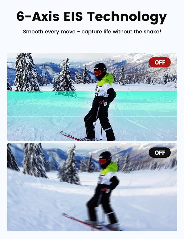 Alt view image 5 of 7 - K80 Thumb Action Camera, POV mini Body Camera 4K with Action Pod & Built-in 64GB, 20MP WiFi Remote Control, 6-Axis EIS Stabilization,10M Waterproof Portable Body Cam for Vlogging/Motorcycling