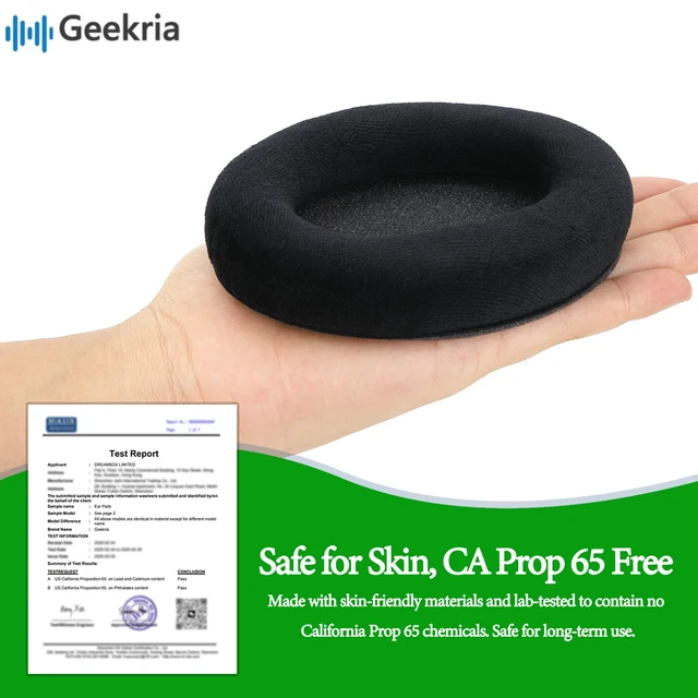 Alt view image 2 of 7 - Comfort Velour Replacement Ear Pads for Sennheiser HD505, HD515, HD518, HD555, HD558, HD559, HD569, HD579, HD598 Headphones Ear Cushions, Repair Parts with Video Guide (Black)