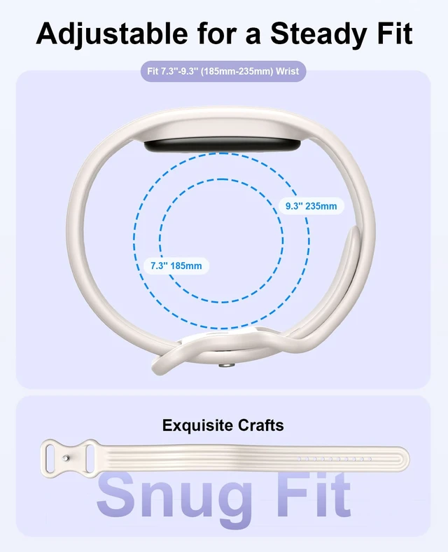 Alt view image 3 of 7 - Replacement Active Band Compatible with Fitbit Air 5 Pack, Silicone Soft Breathable Straps for Women Men