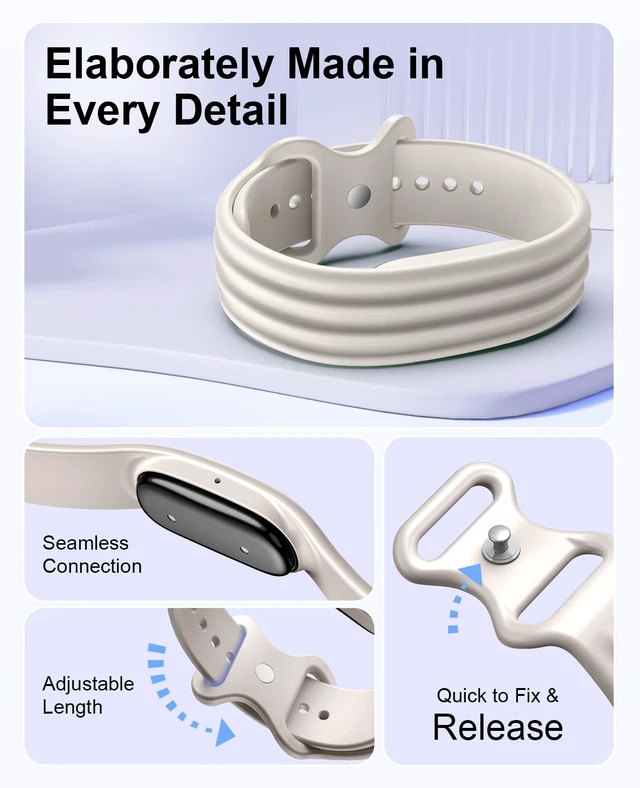 Alt view image 5 of 7 - Replacement Active Band Compatible with Fitbit Air 5 Pack, Silicone Soft Breathable Straps for Women Men