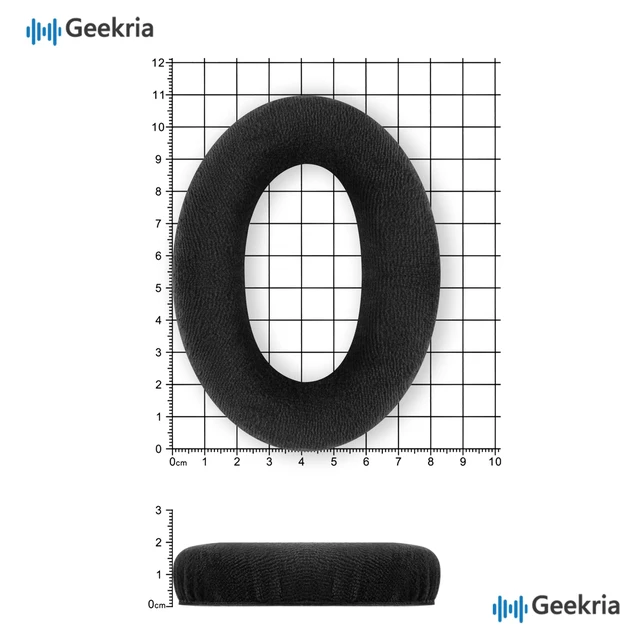 Alt view image 6 of 7 - Comfort Velour Replacement Ear Pads for Sennheiser HD505, HD515, HD518, HD555, HD558, HD559, HD569, HD579, HD598 Headphones Ear Cushions, Repair Parts with Video Guide (Black)