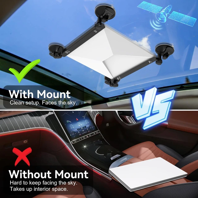 Alt view image 3 of 7 - Starlink Mini Mount,Starlink Mini Car Suction Cup Mount for Window Sunroof Secure Satellite Mounting Kit with Strong Grip with Strong Suction Cups Compatible for Cars, RV, Boats, Windows and Sunroof