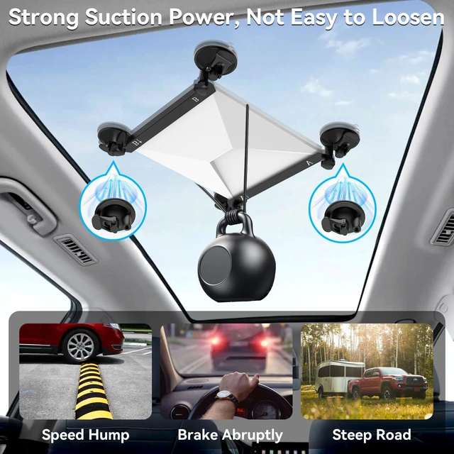 Alt view image 4 of 7 - Starlink Mini Mount,Starlink Mini Car Suction Cup Mount for Window Sunroof Secure Satellite Mounting Kit with Strong Grip with Strong Suction Cups Compatible for Cars, RV, Boats, Windows and Sunroof