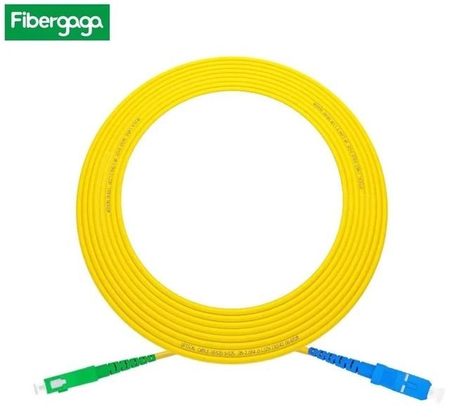 Alt view image 5 of 6 - 10m(33ft) OS2 SC/UPC to SC/APC Fiber Patch Cable, Single Mode, Simplex, Length Option: 0.5M(1.6ft)-50m(164ft) 9/125µm 2.0mm Diameter Fiber Optic Cable, OS1/OS2 Compatible