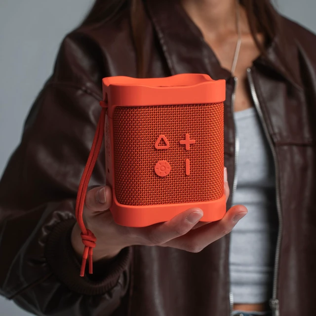 Alt view image 2 of 7 - Skullcandy Terrain Mini 2 Bluetooth Speaker, IPX7, 14-Hour Battery Water-Resistant, Multi-Link up to 99 Speakers, Lightweight, Portable, LED Light Show, Rechargeable Battery, Carry Strap